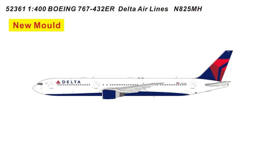 Panda Model Delta Air Lines B767-432ER N825MH 52361 Die-Cast 1:400 Scale