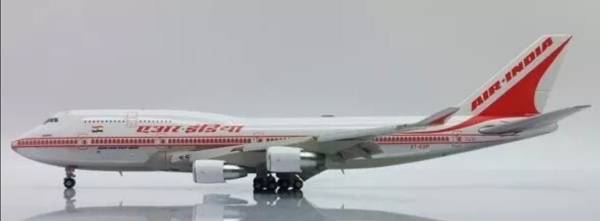 JC Wings Air India Boeing 747-400 "Polished" Reg: VT-ESP "Flaps Down" 1:400 Scale
