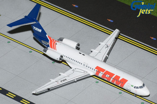 TAM Brazil Fokker F-100 PT-MRA Die-Cast Gemini 200 G2TAM1234 Scale 1:200