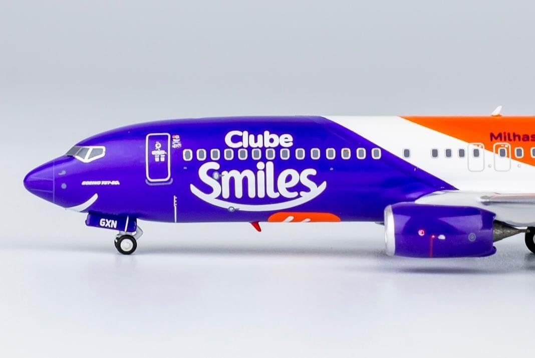 Gol Brasil Boeing 737-800 PR-GXN Smiles Club Die-Cast NG Models 58195 Scale 1:400