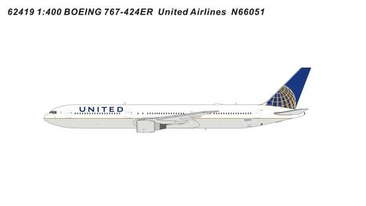 Panda Models United Airlines Boeing 767-424ER N76051 Die-Cast 62419 1:400 Scale