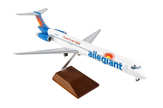 Skymarks Allegiant MD-80 W/Gear & Wood Stand N415NV 1:100 Scale