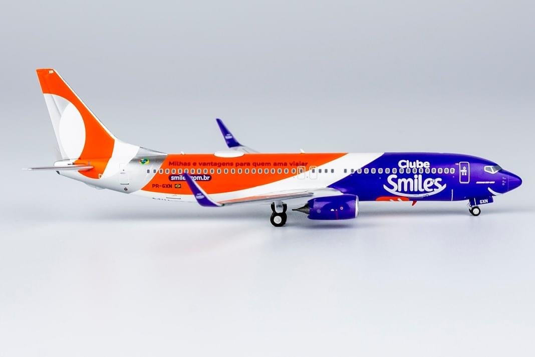 Gol Brasil Boeing 737-800 PR-GXN Smiles Club Die-Cast NG Models 58195 Scale 1:400