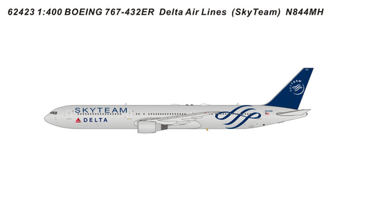 Panda Models Delta Air Lines B767-432ER (Skyteam Livery) N844MH 62423 Die-Cast 62422 1:400 Scale