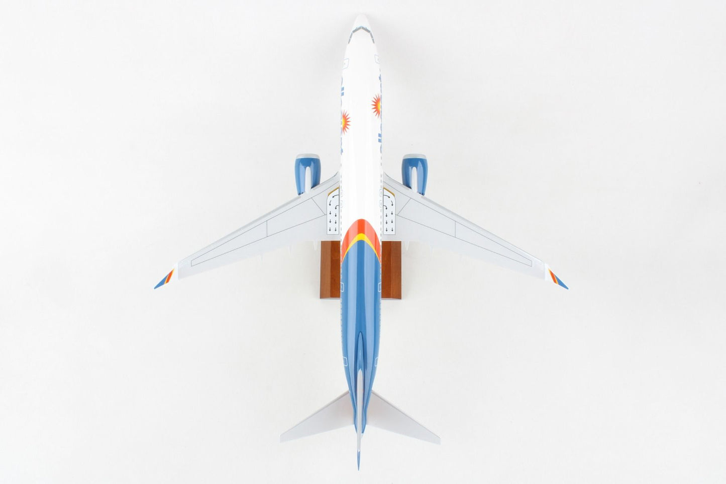 Skymarks Allegiant 737MAX8 W/Gear & Wood Stand 1:100 Scale