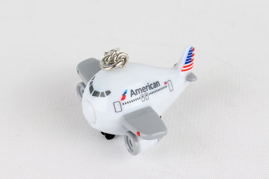 American Airlines Airplane Keychain W/Light & Sound