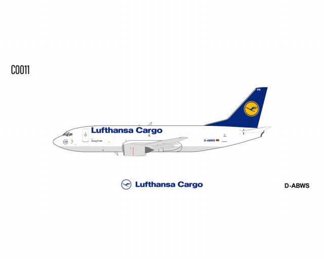 Panda Model Lufthansa Cargo 737-300 D-ABWS DABWS Die-Cast 1:400 Scale