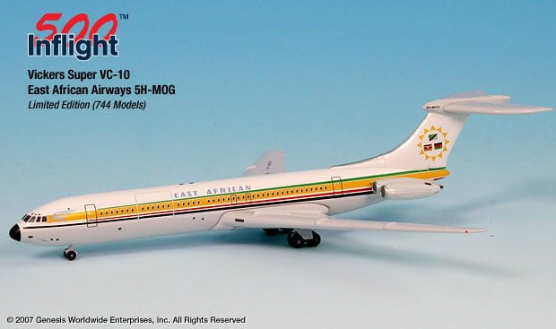 Inflight 500 East African Airways 5H-MOG VC-10 1:500 Scale