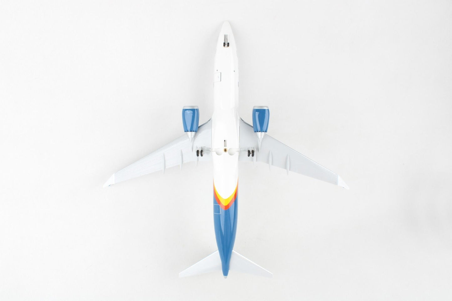 Skymarks Allegiant 737MAX8 W/Gear & Wood Stand 1:100 Scale