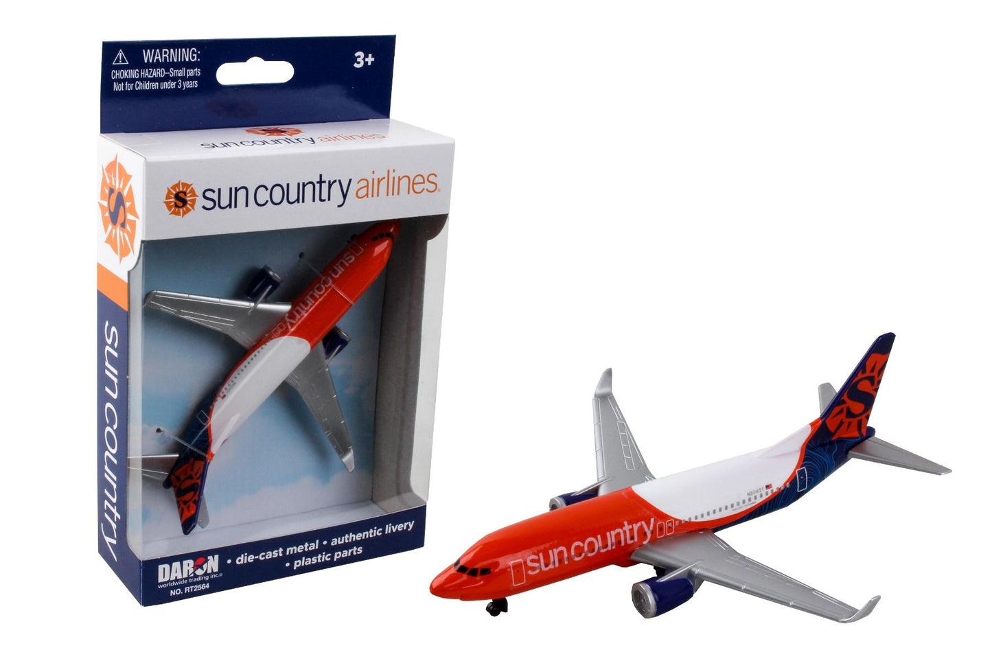Sun Country Airlines Single Plane Toy