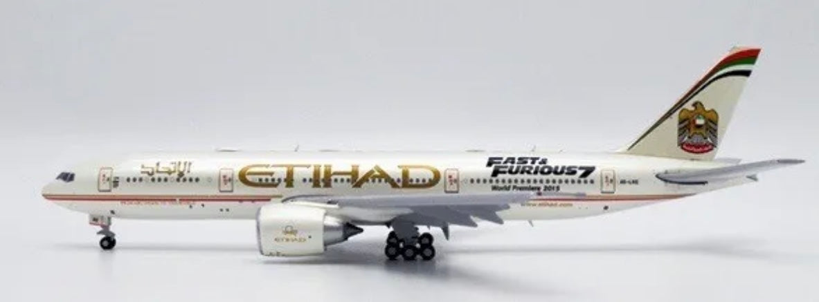 JC Wings Etihad Airways B777-200LR A6-LRE "Special Livery" Diecast JC4ETD0111 1:400 Scale