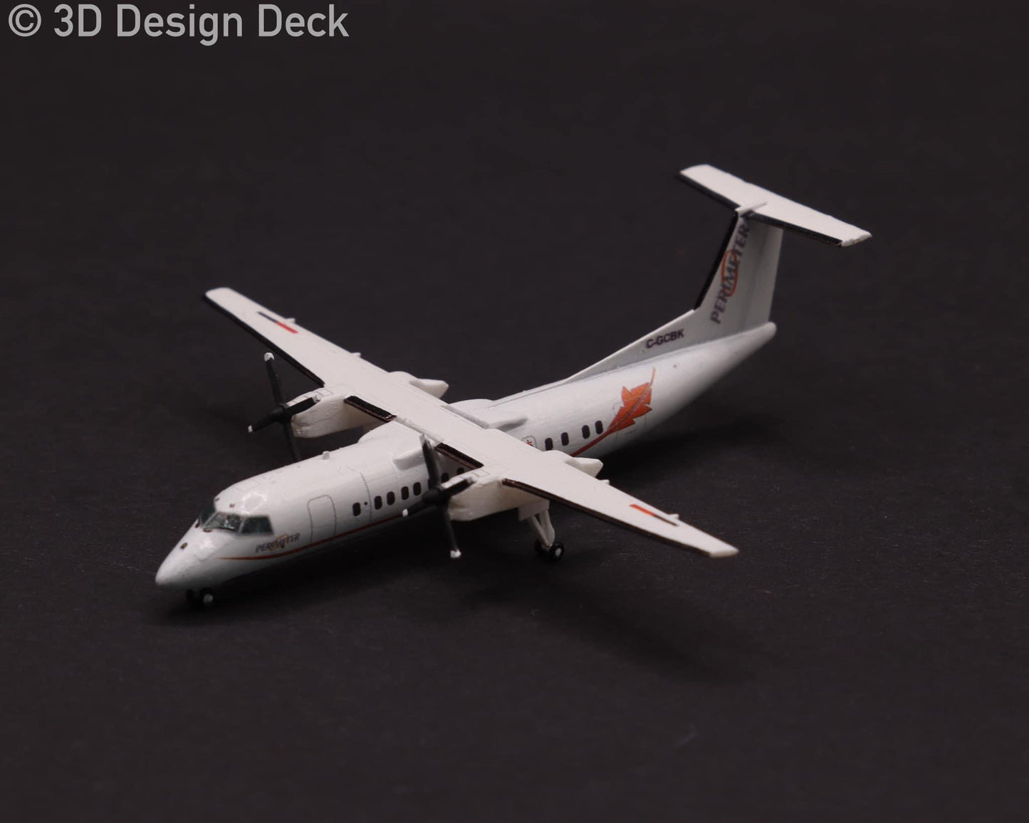 3D Design Deck Perimeter Aviation Dash-8 Q300 C-GCBK 1:400 Scale