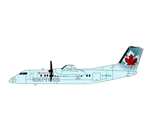3D Design Deck Air Canada Q300 (Ice Blue) C-GKTA 1:400 Scale Model