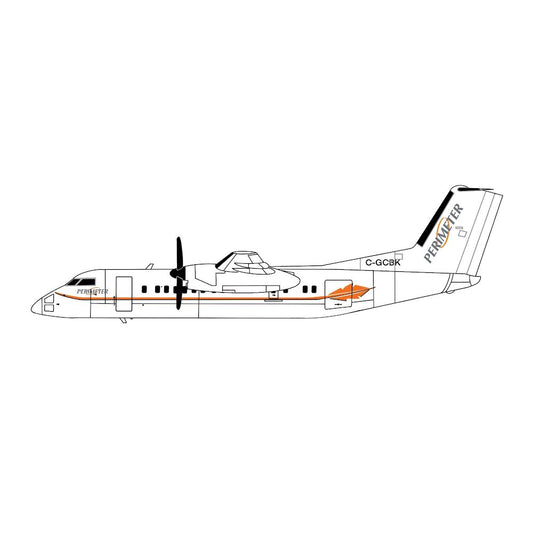 3D Design Deck Perimeter Aviation Dash-8 Q300 C-GCBK 1:400 Scale