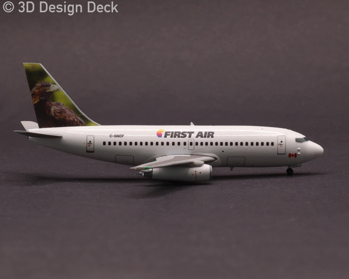 3D Design Deck First Air Boeing 737-200 C-GNDF (hawk tail) 1:400 Scale