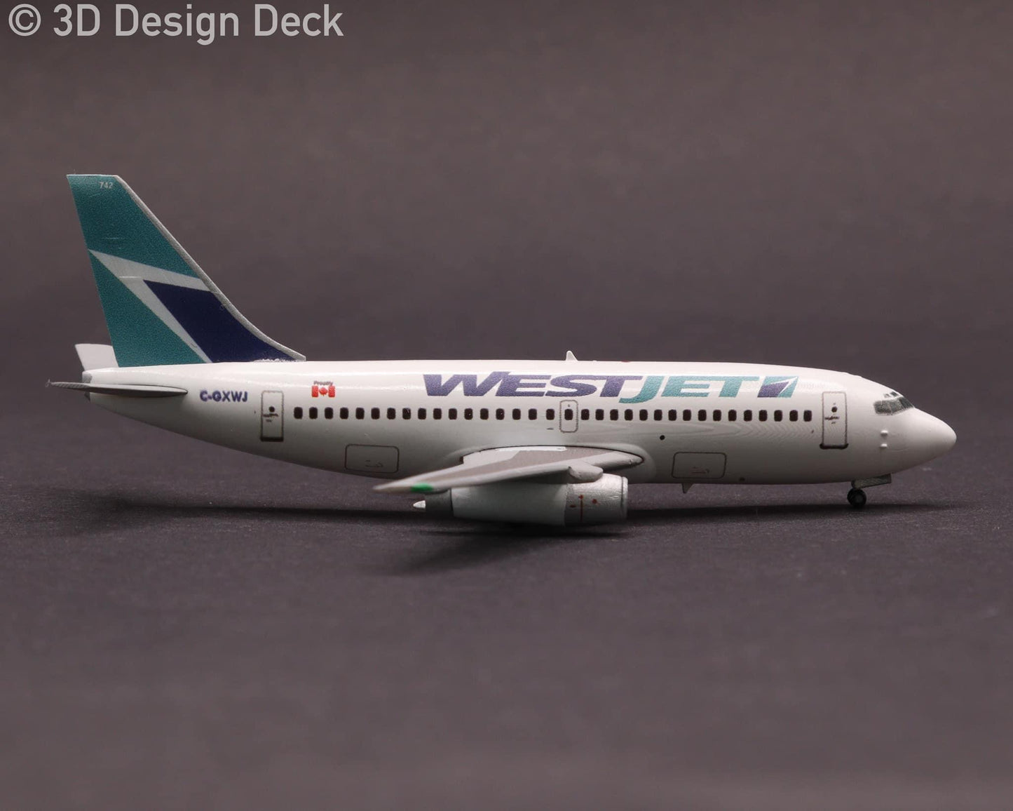 3D Design Deck WestJet Boeing 737-200 C-GXWJ 1:400 Scale