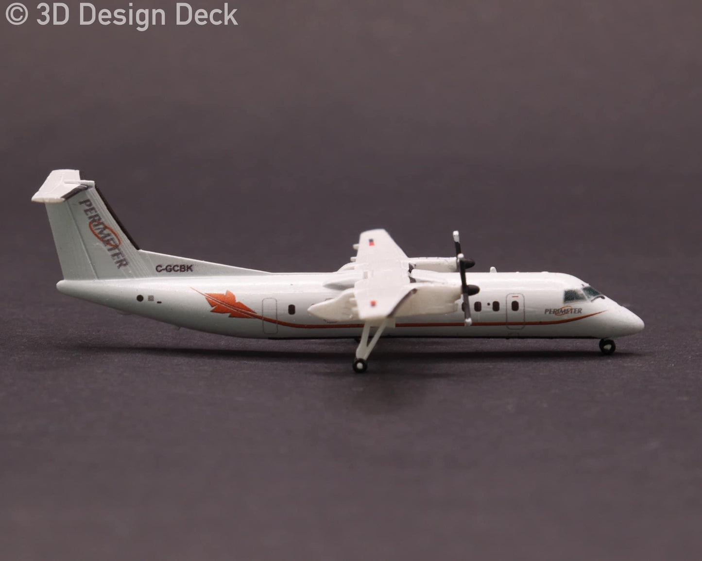 3D Design Deck Perimeter Aviation Dash-8 Q300 C-GCBK 1:400 Scale