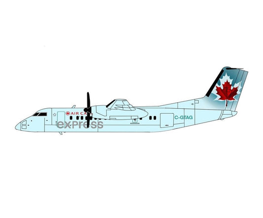 3D Design Deck Air Canada Q300 (Ice Blue) C-GTAG 1:400 Scale