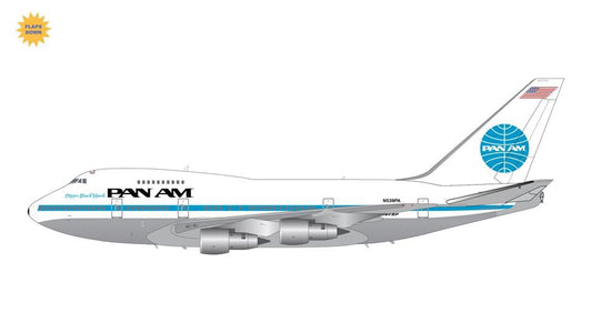 Gemini 200 (Flaps Down) Pan American World Airways B747SP-21 N539PA Polished Belly G2PAA1157F 1:200 Scale