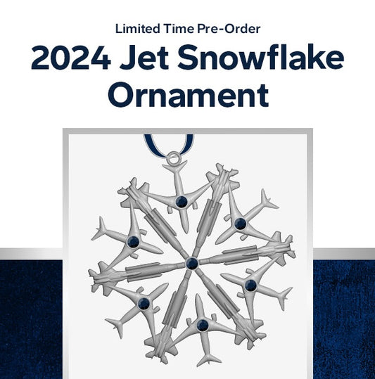 2024 Jet Snowflake Ornament