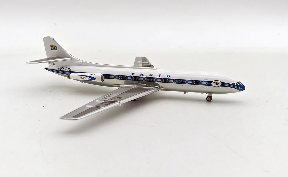 Inflight 200 Varig Brasil Caravelle Sud SE-210 Caravelle PP-VJD With Stand IF210VR0723P 1:200 Scale