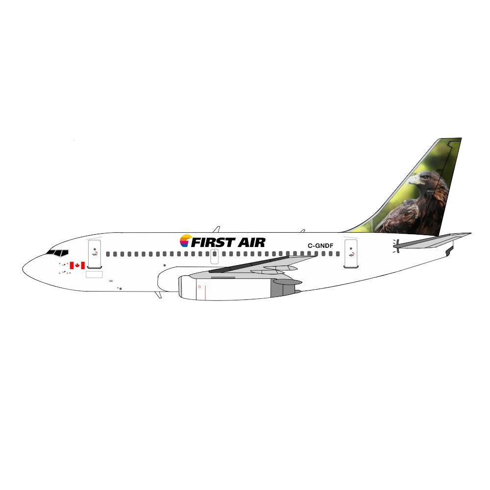 3D Design Deck First Air Boeing 737-200 C-GNDF (hawk tail) 1:400 Scale