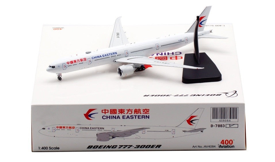 Aviation 400 China Eastern Airlines Boeing 777-39PER B-2023 AV4180 with stand 1:400 Scale