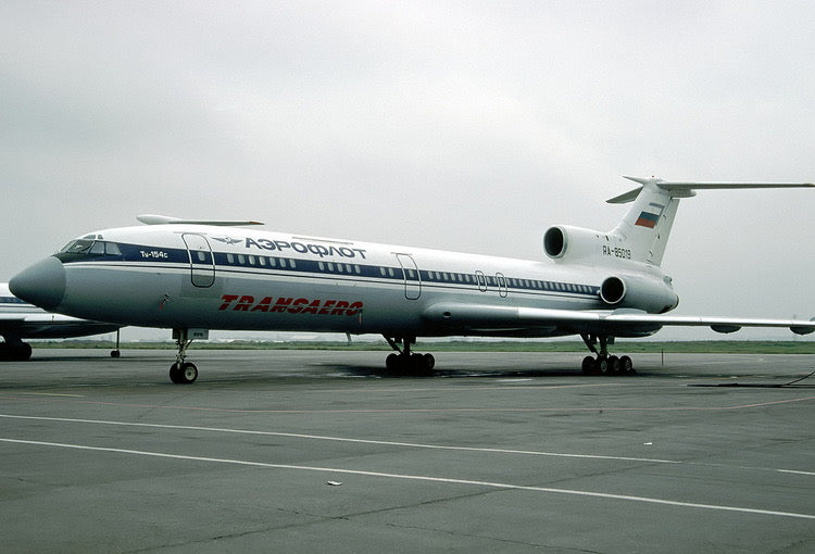 Phoenix Models Aeroflot (Transaero) Airlines Tupolev TU-154M RA-85019 11877 1:400 Scale